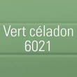 Porte de garage vert céladon