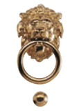 Heurtoir de porte tête de lion