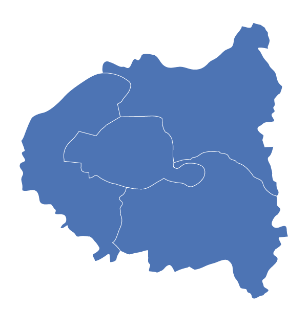 Carte des magasins Mondial Fenêtres Paris et banlieue parisienne